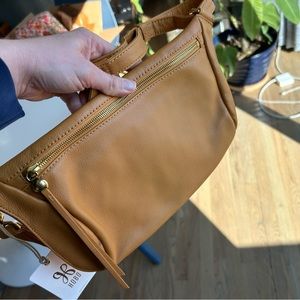 HOBO Flywheel crossbody bag in Butterscotch genuine leather